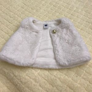 🎄 Janie and Jack Faux Fur Vest Infant 6-12 month